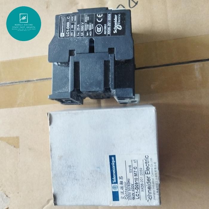 CONTACTOR TELEMACANIQUE LC1-D0910 M7C 220V 50/60HZ 4KW 400V SCNEIDER