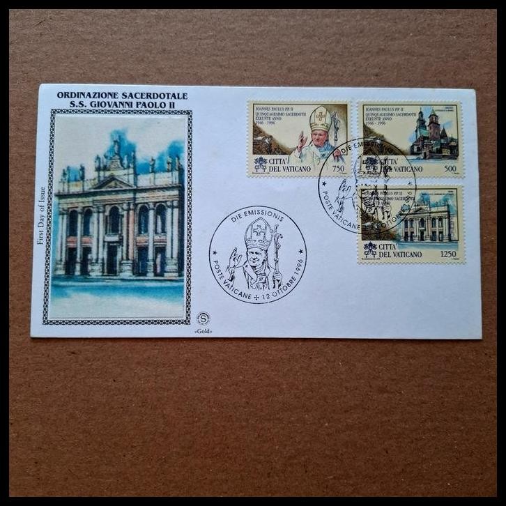 

DISKON PRANGKO VATICAN. FDC 50TH ANNIVERSARIO DELL 'ORDINAZIONE SACERDOTALE DI S.S. GIOVANNI PAOLO II