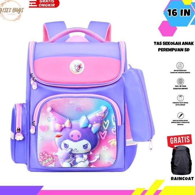

Miliki Tas Sekolah Anak Perempuan Sd Gambar Timbul 6D Lampu Led Waterproof