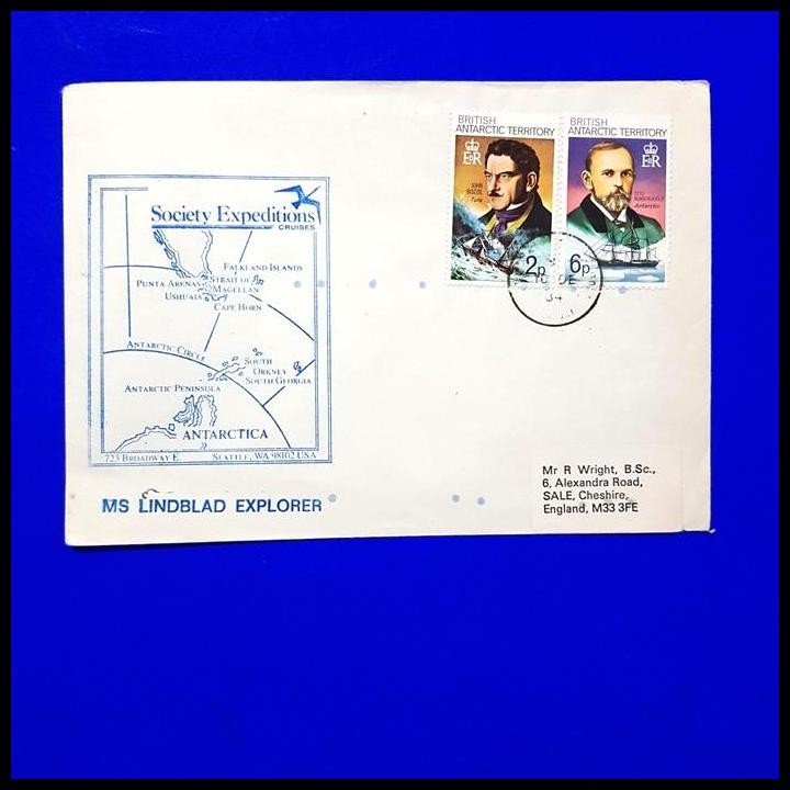 

GRATIS ONGKIR PRANGKO BRITISH ANTARCTIC TERRITORY. SAMPUL SOCIETY EXPEDITIONS !!