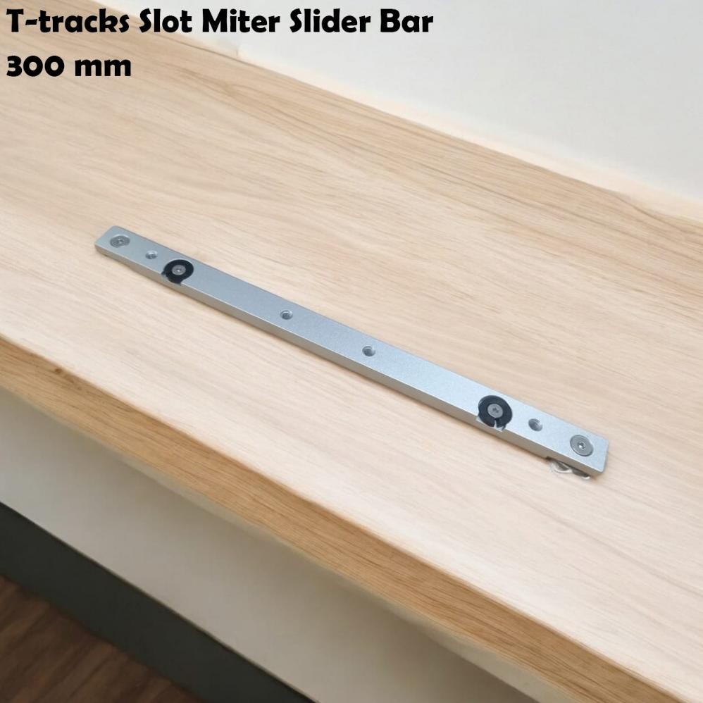 T Slider Slot Bar 300mm Meja Potong Table Saw Runner Gauge Miter Track 30cm Rel ZBOSV