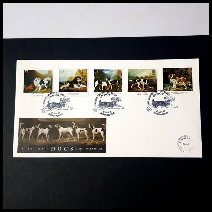

TERBARU PRANGKO INGGRIS/GREAT BRITAIN. FDC THE BEST OF BRITISH DOGS ON SHOW !