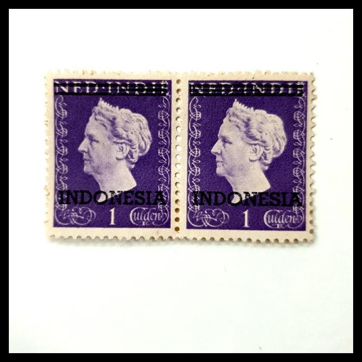 

TERBARU PRANGKO INDONESIA I-1 1949. C.T. INDONESIA DAN 3 GARIS DI ATAS PRANGKO RATU WILHELMINA. 1 GULDEN, PAIR. HARGA KATALOG 300K !!