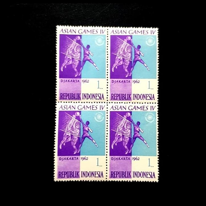 

GRATIS ONGKIR PRANGKO INDONESIA CABANG OLAHRAGA BOLA VOLI ~ ASIAN GAMES IV 1962. B-4 !!!