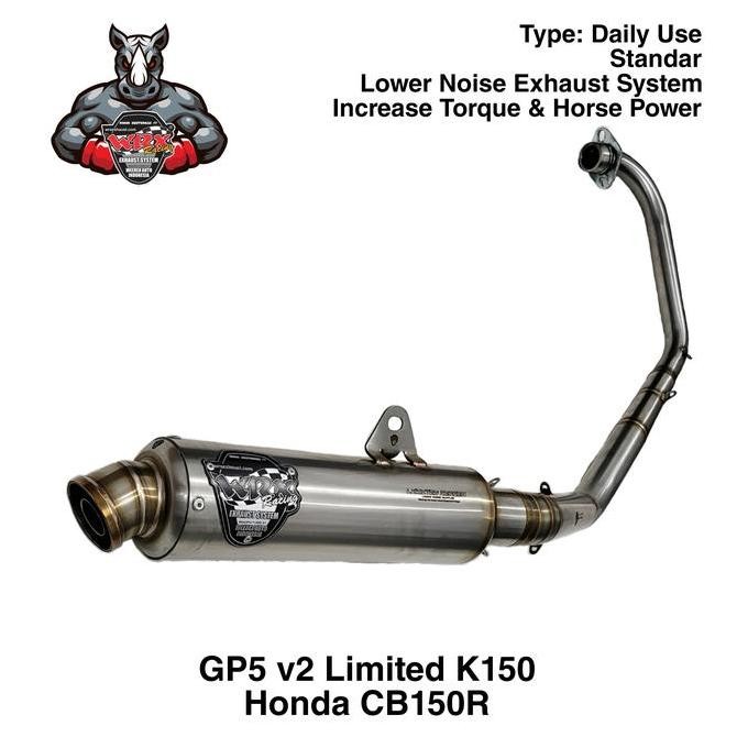 Knalpot WRX GP5 v2 Limited K150 CB150R