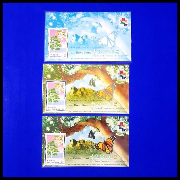 

BEST DEAL PERANGKO/PRANGKO 3 LBR SS HONG KONG, KUPU-KUPU. COLOR SEPARATION !!!!!!