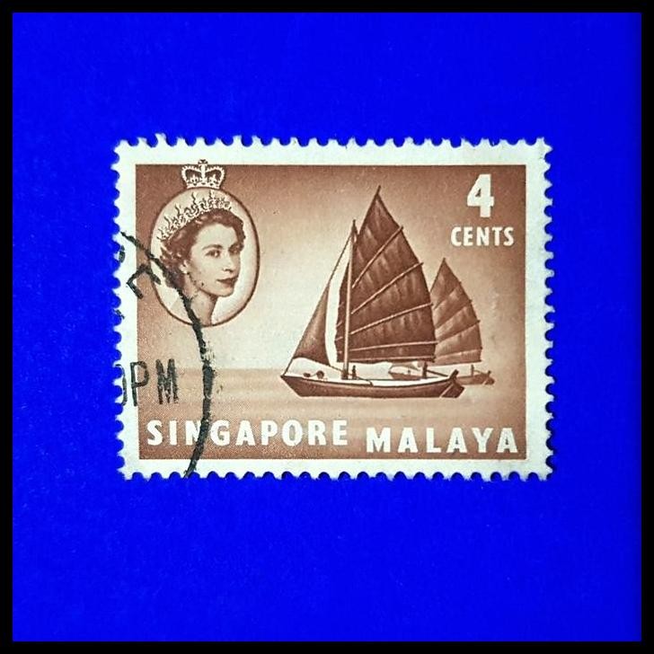 

TERBARU PERANGKO/PRANGKO SINGAPORE MALAYA. 1955. QUEEN ELIZABETH II ~ TWAKOW !!!!!!
