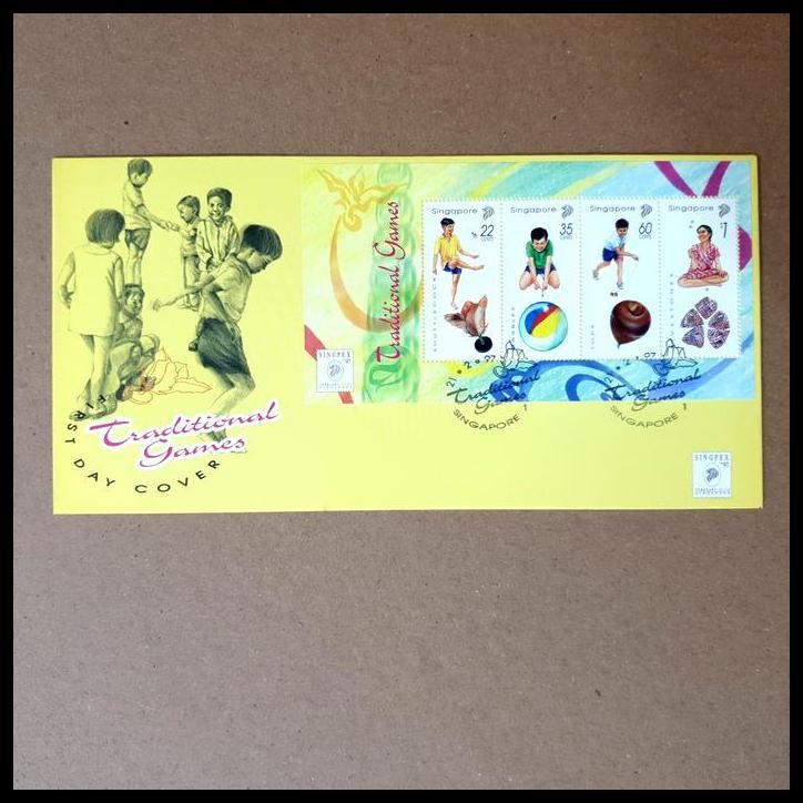 

BEST DEAL PRANGKO SINGAPORE. FDC SS ALAT PERMAINAN ANAK TRADISIONAL ~ TRADITIONAL GAMES !!!!!!