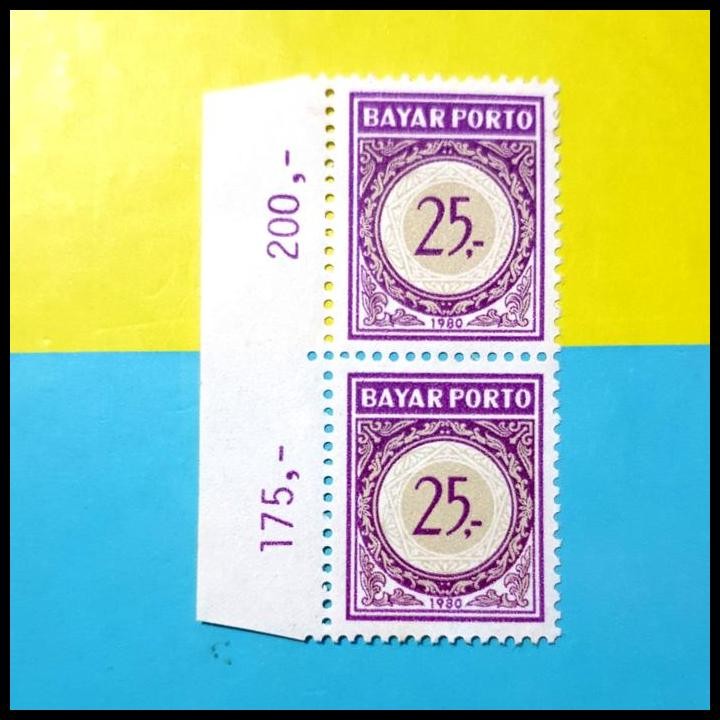 

BEST DEAL PRANGKO INDONESIA 1980. BAJAR PORTO RP 25,- STRIP-2 !!!!!!
