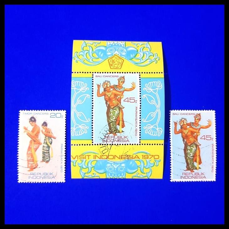 

TERMURAH PRANGKO/PERANGKO INDONESIA. PARIWISATA 1970. SET PRANGKO +SS. USED !