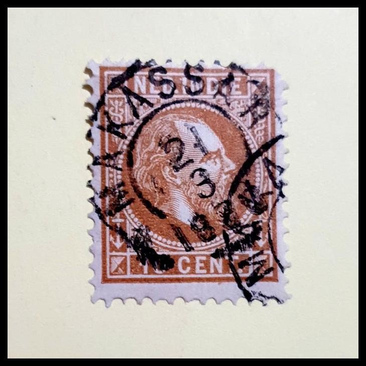 

TERMURAH PRANGKO NED INDIE KING WILLEM III 10 CENT CAP POS, MAKASSAR 21.3.1891* !!!!