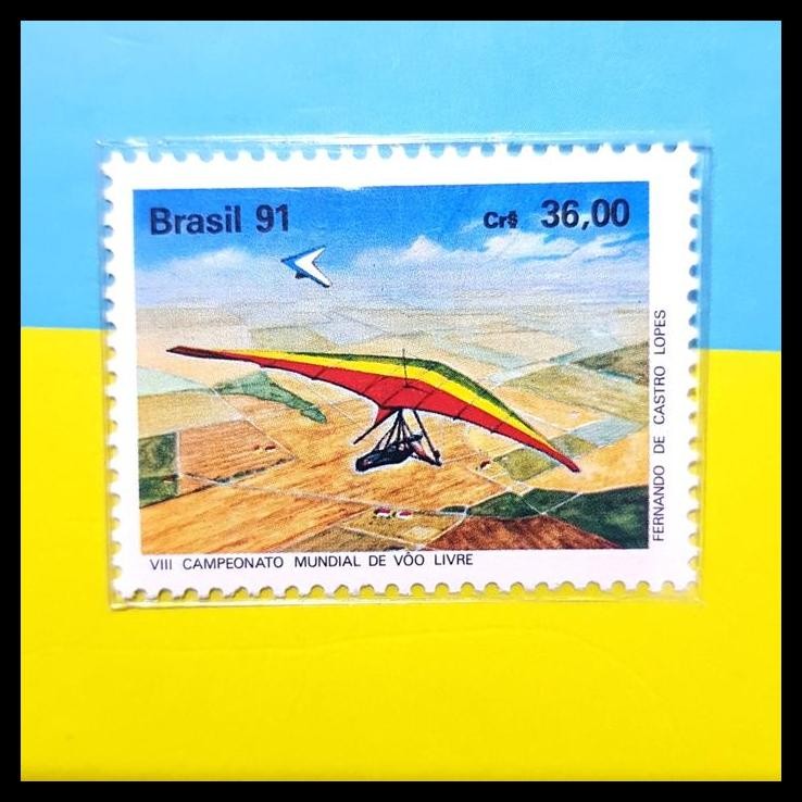

TERBARU PRANGKO BRASIL BRAZIL.1991 HANGGLIDING/PARALAYANG !!!!!