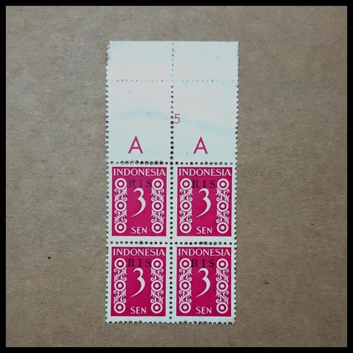 

TERBARU PRANGKO INDONESIA 1950. C.T. RIS 3 SEN, BLOK-4 DENGAN SHEET MARGIN !!!!!