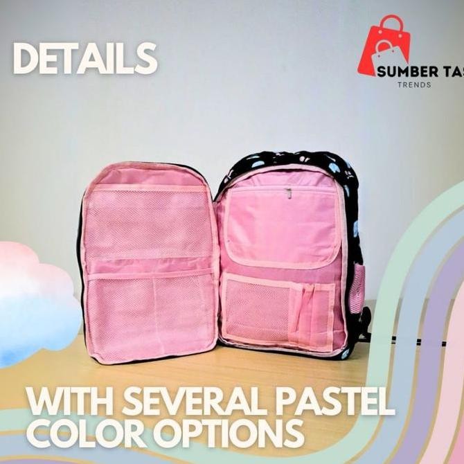 

Diskon Husky - Tas Ransel Kulkas Sport Pastel Backpack Anak Sekolah Perempuan Real Picture Tas Skolah Muat Laptop Kekinian Motif Lucu Fb1340