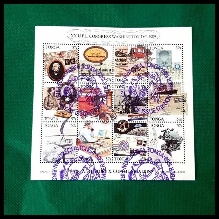 

TERMURAH PRANGKO TONGA. XX U.P.U. CONGRESS WASHINGTON D.C. 1989. KAT. $ 35.00 !!
