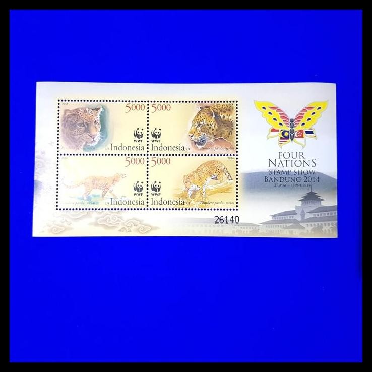

TERBARU PRANGKO INDONESIA SS PANTHERA, FOUR NATIONS STAMP SHOW, BANDUNG 2014 !