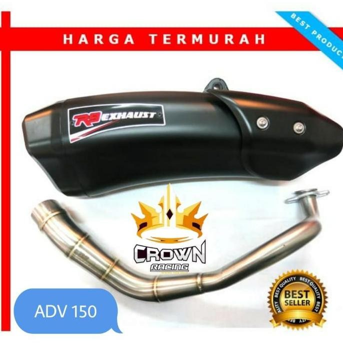 Knalpot R9 Maxxi Series Black Honda ADV 150 Motorcycle
