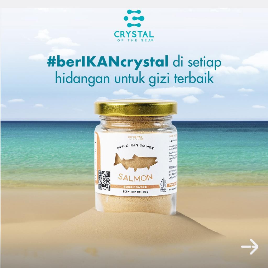 

Cri Crystal Of The Sea | Salmon Powder (20Gr) (80Gr) / Bubuk Ikan Salmon - Bumbu Kaldu Mpasi Non Msg