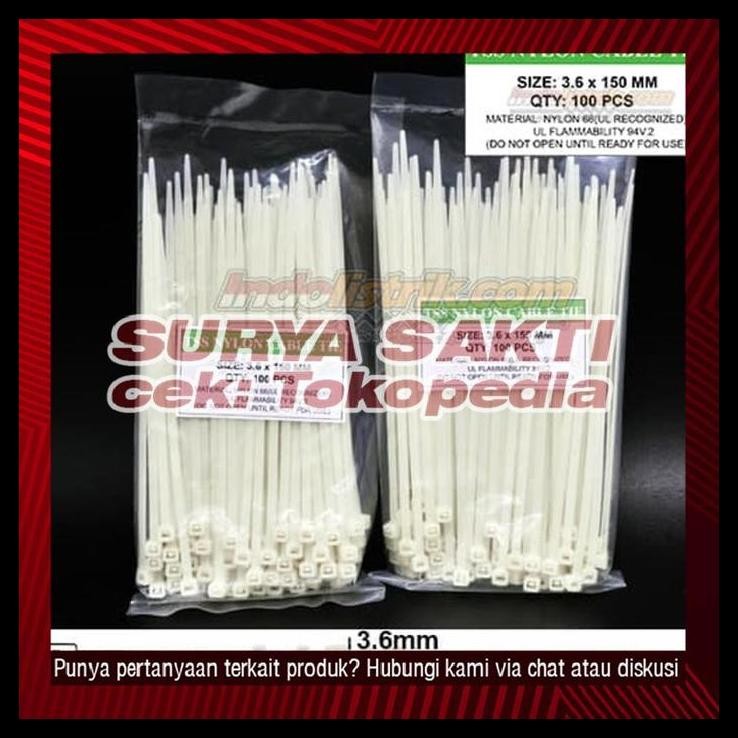 

GRATIS ONGKIR KABEL TIES TSS (3.6 X 150MM) PUTIH !