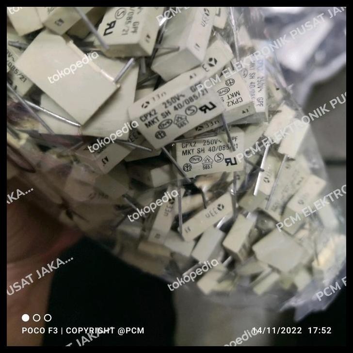 BEST DEAL KAPASITOR CAPACITOR MKT MKP KOTAK 33NF 33 NF 333 0.033UF 250V 250VOLT 