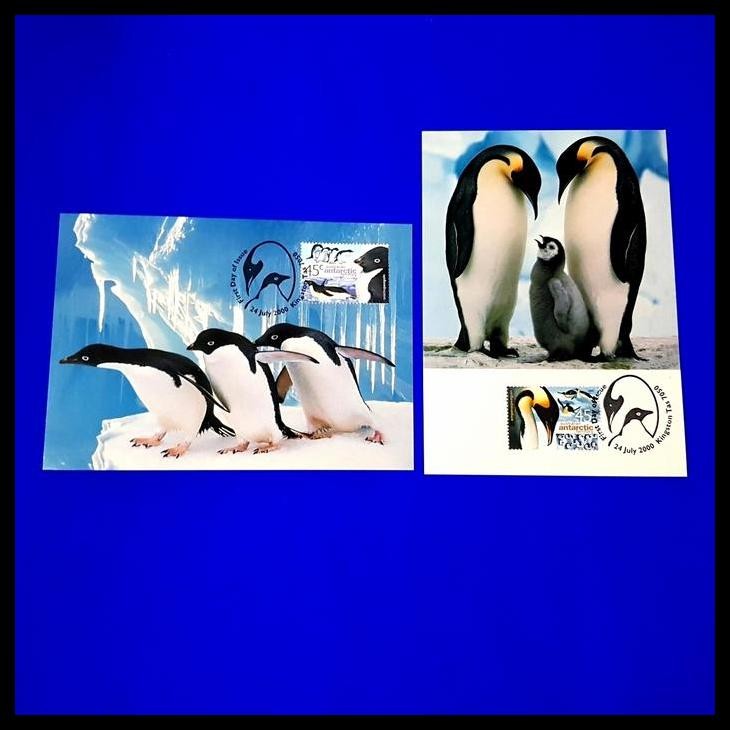 

TERBARU PERANGKO/PRANGKO AUSTRALIA. ANTARCTIC PENGUINS. SET 2 LBR MAXIMUM CARD !!!