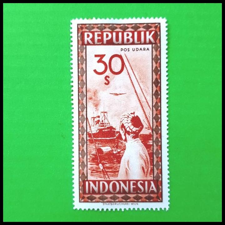 

TERBARU PRANGKO CETAKAN WINA. MENEMBUS BLOKADE BELANDA. 30 SEN. PELABUHAN