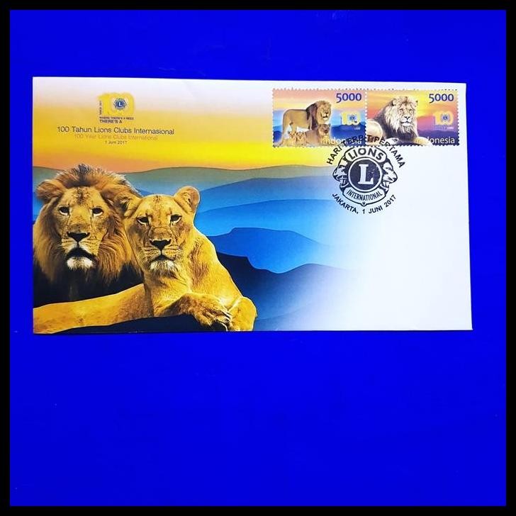 

BEST DEAL PERANGKO/PRANGKO INDONESIA. SHP 100 TAHUN LIONS CLUBS INTERNASIONAL !!!!