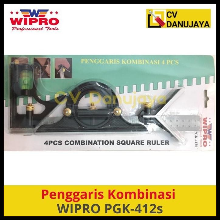 

BEST DEAL PENGGARIS GARISAN SIKU METER 12" KOMBINASI 4PCS WIPRO MODEL PGK-412S !!