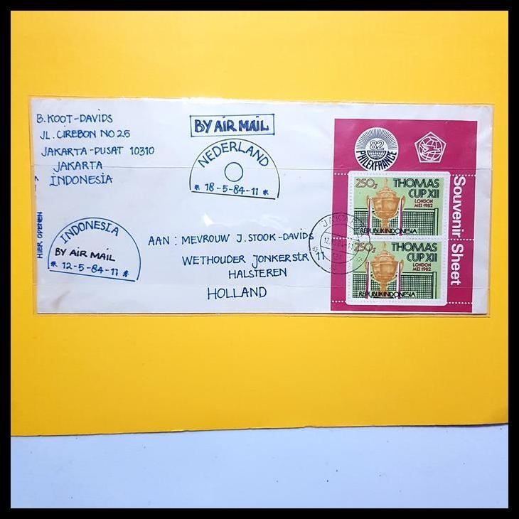 

TERMURAH PRANGKO INDONESIA. STP SS 49 THOMAS CUP XII 1982. KAT. 250K. LANGKA !!!!!!
