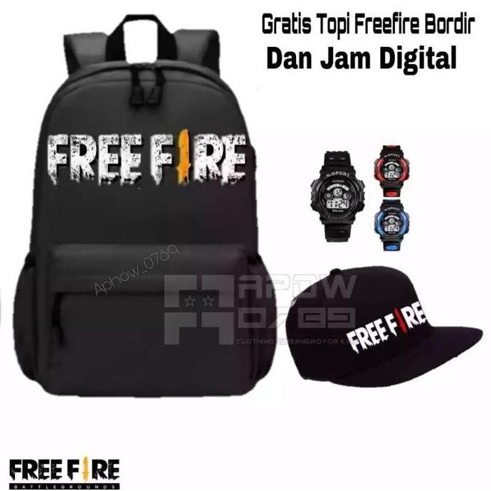 

Spesial Tas Ransel Anak Sekolah Tk Sd Motif Ff Banyak Bonus Fashion