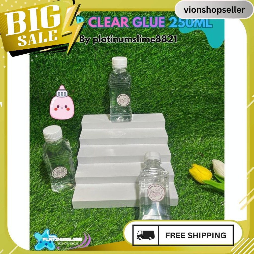 

Clear Glue 250Ml By Platinum.Slime8821 Siap Kirim