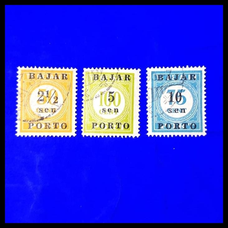 

TERBARU PERANGKO/PRANGKO INDONESIA. P-1. PORTO 1950. SET. USED !!