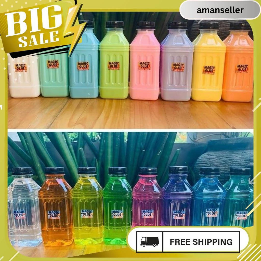

Lem Clear Glue Magic Glue Lem Tofu Lem Bening Murah Magic Glue Slime Meledak