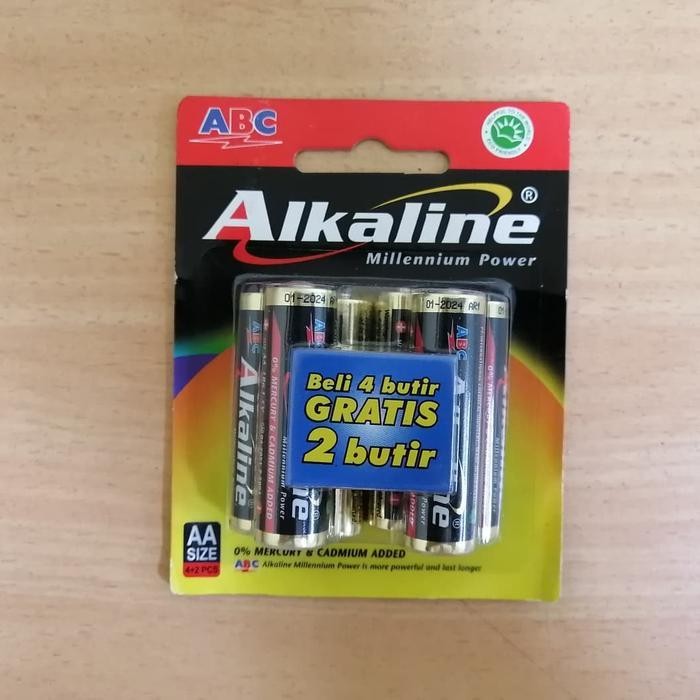 Baterai Abc Alkaline Aa Isi 6