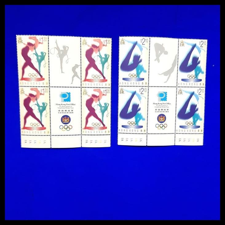 

GRATIS ONGKIR PRANGKO HONG KONG, OLYMPIC GAMES. BLOK 4 DENGAN GUTTER. ISTIMEWA