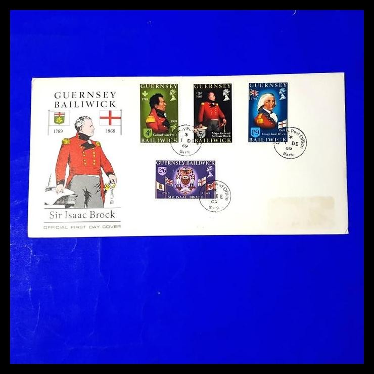 

TERBARU PERANGKO/PRANGKO GUERNSEY BAILIWICK, FDC SIR ISAAC BROCK !!!!!!