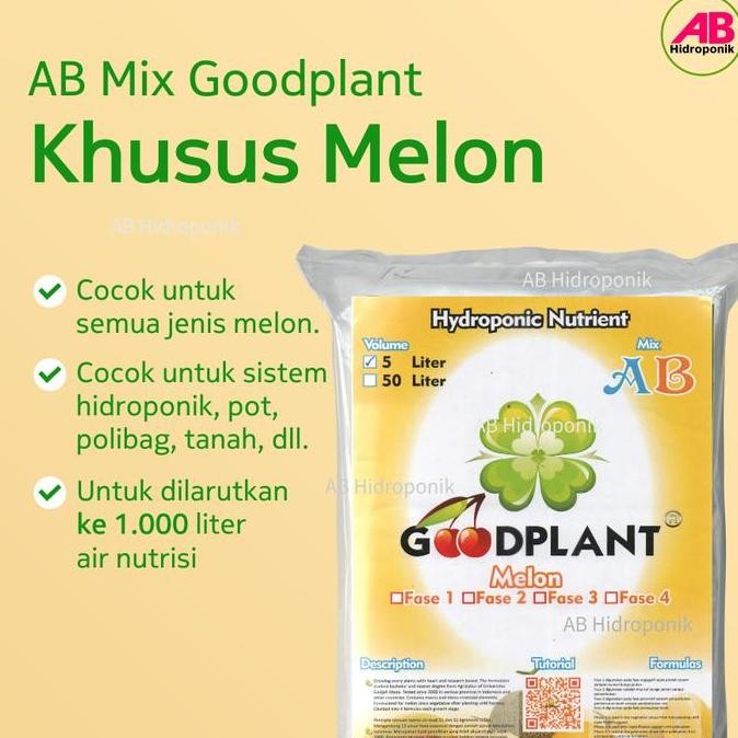 

Promo AB Mix Khusus Buah Melon Goodplant 5 Liter COD