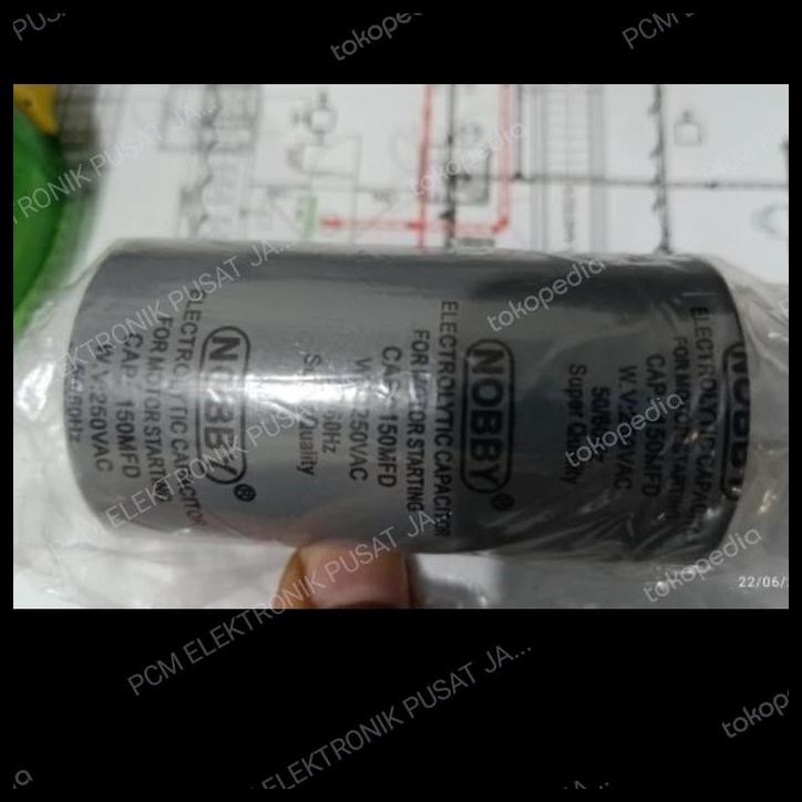 TERBARU KAPASITOR CAPACITOR AC STARTING MC 150MFD 150UF 150 MFD UF 250VAC 250V 