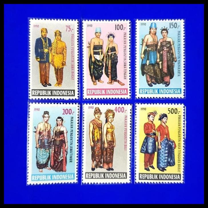 

HOT DEAL PERANGKO/PRANGKO INDONESIA. PAKAIAN PENGANTIN DAERAH 1990 !!!!!!