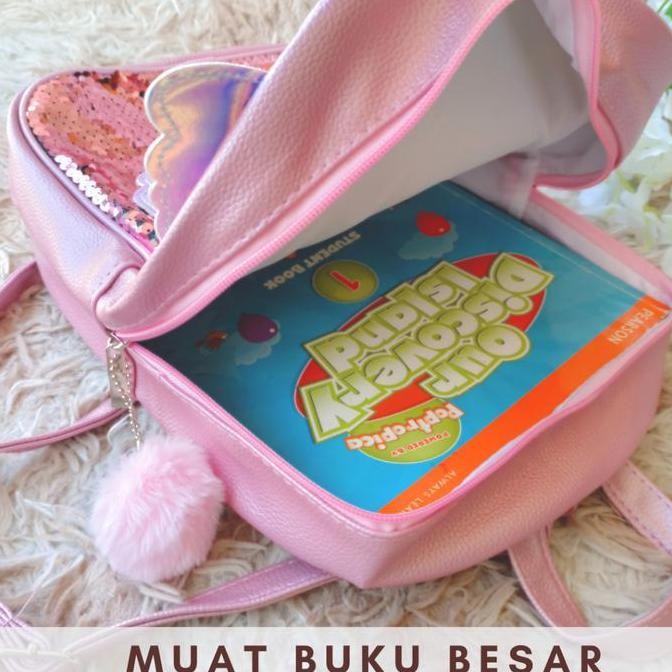 

Diskon Tas Sekolah Ransel Sd Remaja Perempuan Fashion Korea Glitter Hologram