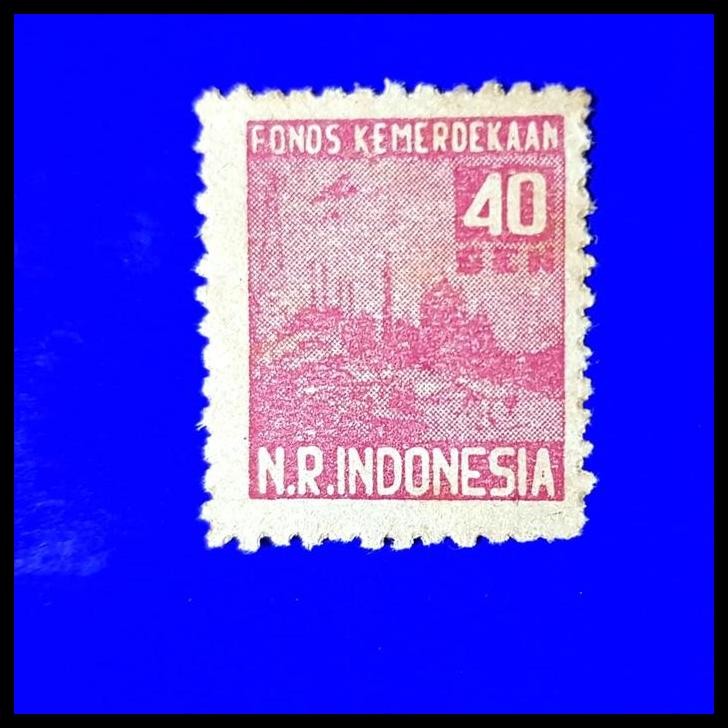 

BEST DEAL PRANGKO REVOLUSI 1946. S17AA 40 SEN FONDS KEMERDEKAAN. RP 150.000,- !!!!!!