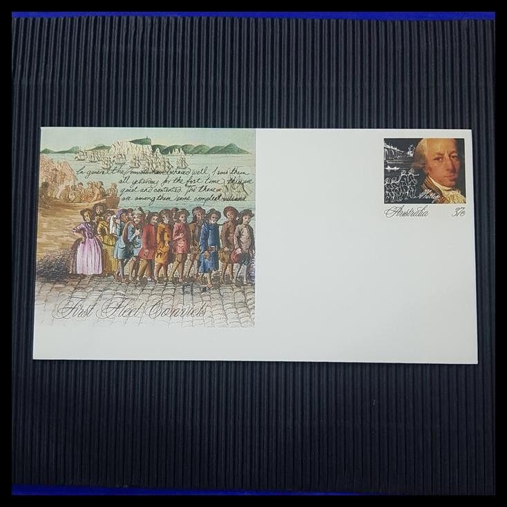 

GRATIS ONGKIR PRANGKO AUSTRALIA. FIRST FLEET CONVICTS LETTERSHEET !!!