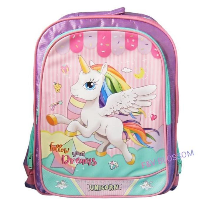 

Spesial F&V Tas Sekolah Anak Ransel Backpack Sd Kuda Poni Unicorn