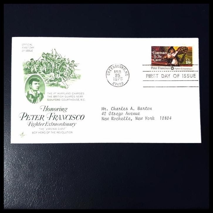 

HOT DEAL PRANGKO MURAH/BAGUS FDC AMERIKA. PETER FRANCISCO FIGHTER EXTRAORDINARY !!!!!