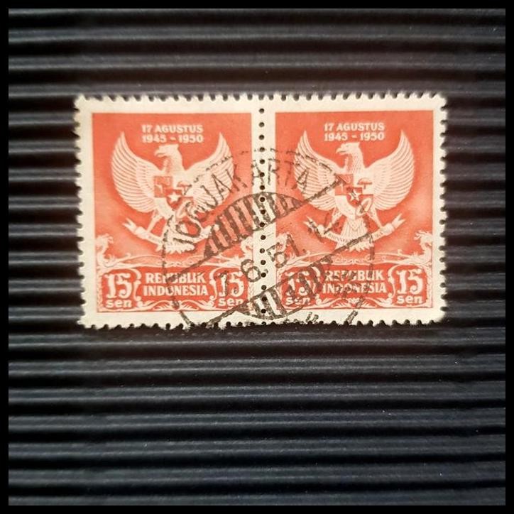 

GRATIS ONGKIR PRANGKO INDONESIA. GARUDA PANCASILA. 15 SEN, PAIR. CAP POS JOGJAKARTA !