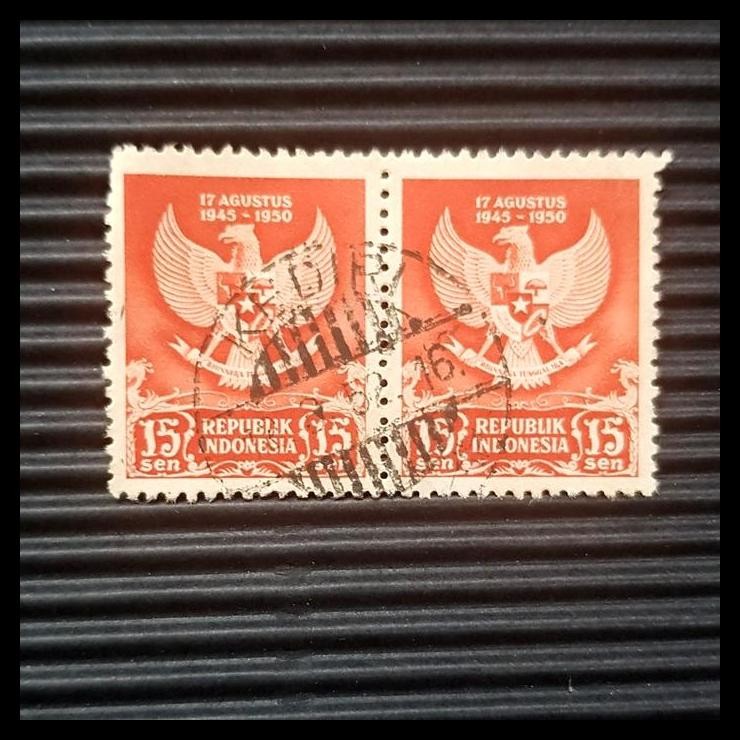 

TERMURAH PRANGKO INDONESIA. GARUDA PANCASILA. 15 SEN, PAIR. CAP POS KEDIRI !!!!!!