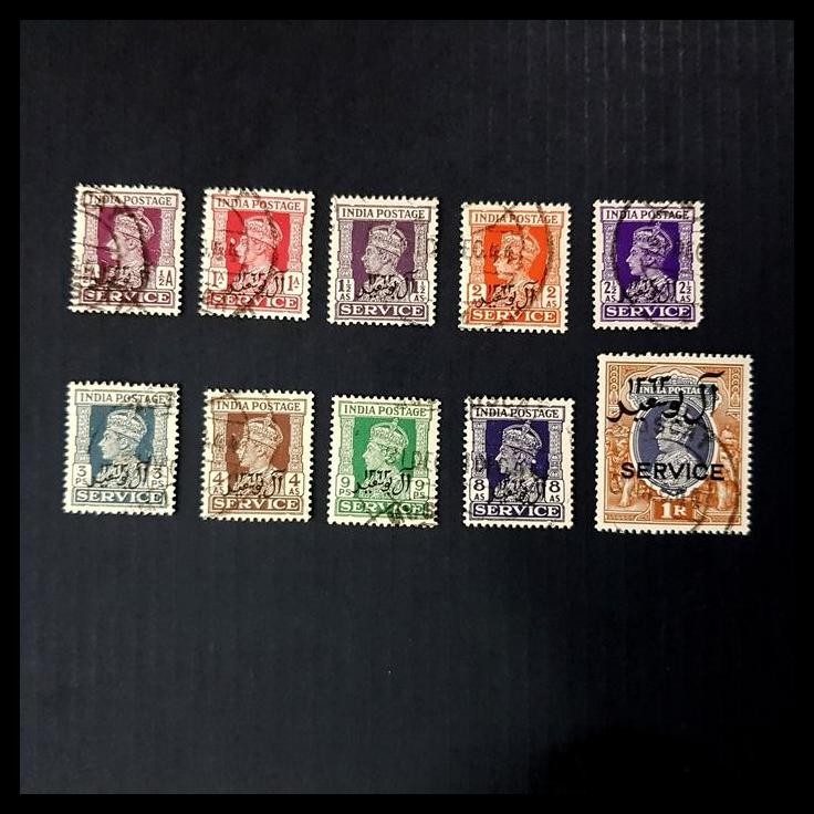 

HOT DEAL PRANGKO BRITISH INDIA. KING GEORGE VI. SERVICE (10V)