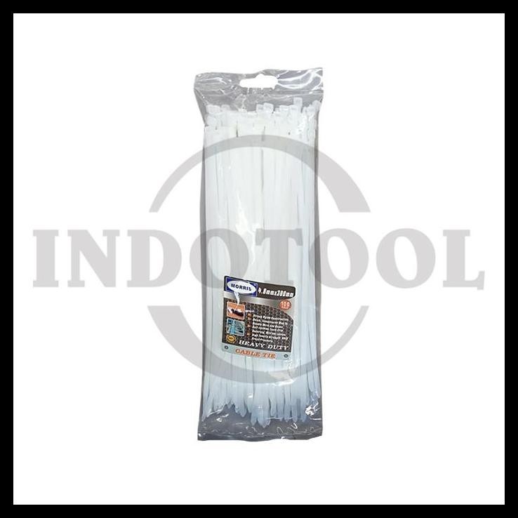

DISKON KABEL TIS / CABLE TIES NYLON, WHITE 4.8 X 300MM MORRIS !!!!!!