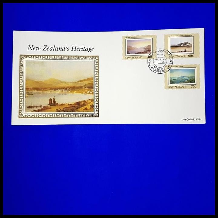 

HOT DEAL PERANGKO/PRANGKO ISTIMEWA. FDC SILK, NEW ZEALAND'S HERITAGE !!