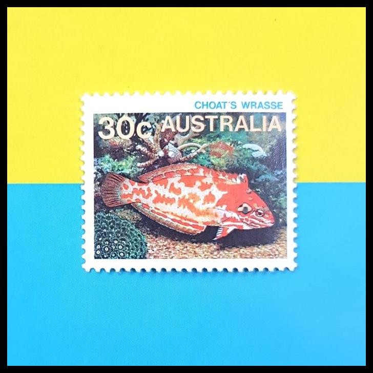 

HOT DEAL PERANGKO/PRANGKO AUSTRALIA. IKAN ~ CHOAT'S WRASSE